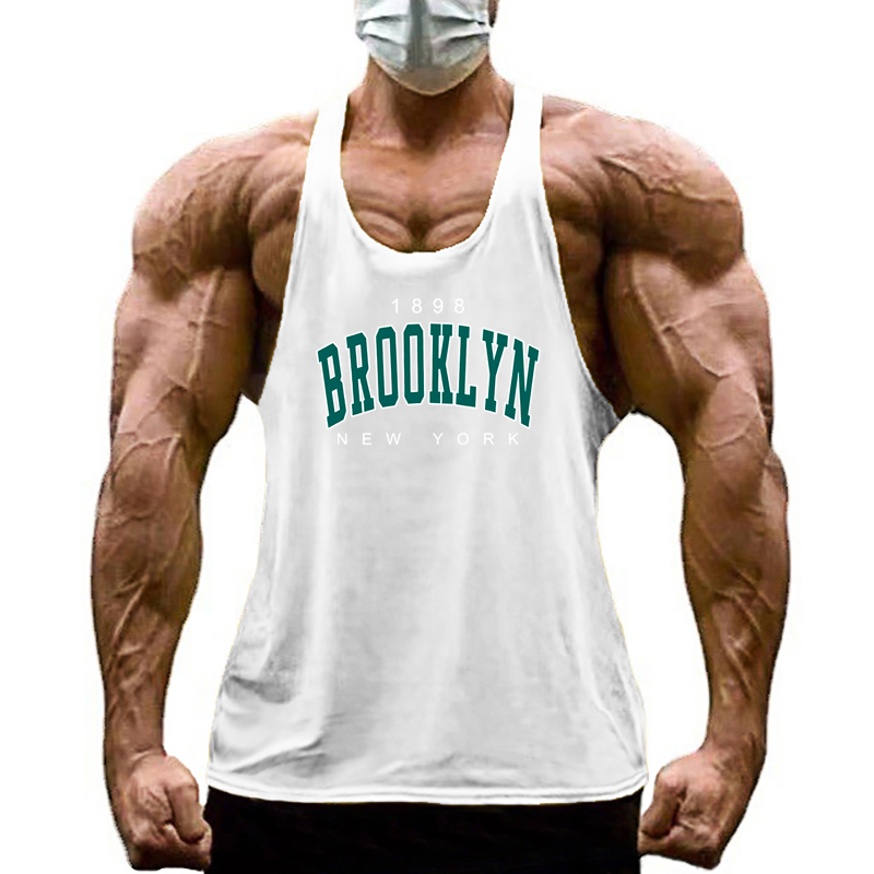 Tank Top Muscle - Canotta Sportiva da Uomo 1898 Brooklyn
