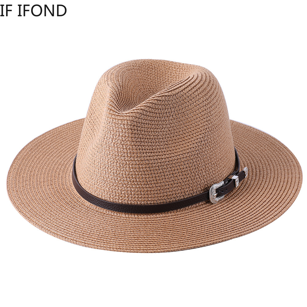 Bucket Hat Straw - Cappello genitore-figlio in paglia di grandi