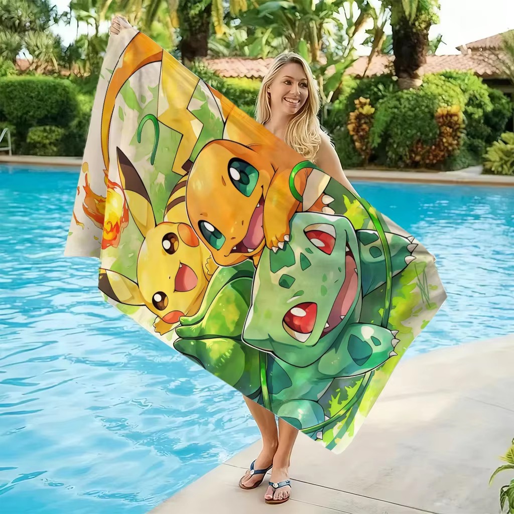 P-Pokemon Starters Asciugamano - Beach Towel Large recensione e prezzo